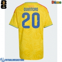 Fotballdrakt Dame Colombia Juan Fernando Quintero #20 Hjemmedrakt VM 2026 Kortermet